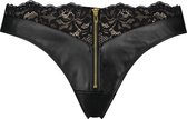 Hunkemöller Dames Lingerie String Talia - Zwart - maat 3XL