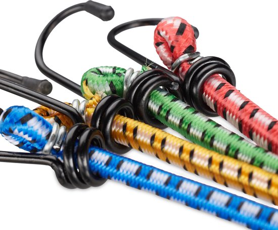 Lot de 2 tendeurs élastiques avec crochets, tendeurs robustes avec