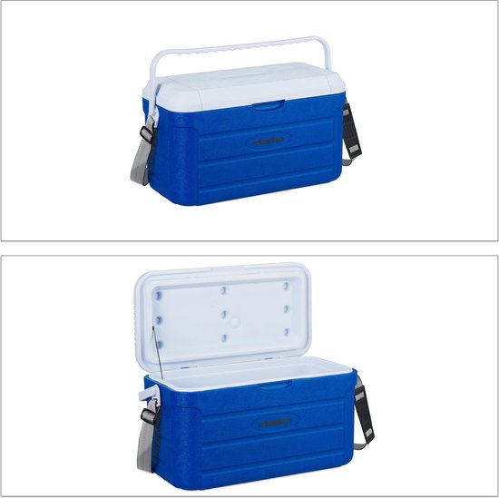 koelbox - 20 l - 29 x 52,5 x 26,5 cm - onderweg - schouderband en handvat - niet elektrisch van Merkloos — afbeelding 2