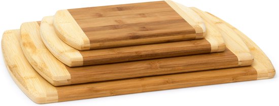 Aperitief set - serveerplank met 4 schaaltjes