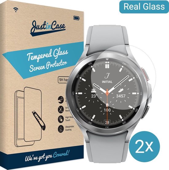 Just in Case Screenprotector - Geschikt voor Samsung Galaxy Watch 4 - 46mm - Duo Pack