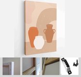 Abstract still life in pastel colors. Collection of contemporary art - Modern Art Canvas - Vertical - 1636211467 - 40-30 Vertical