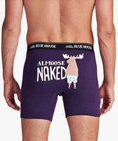 Little Blue House, Boxer homme violet Almoose Naked taille XL