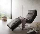 Recamiere Daily Dreams donkerbruin 75 cm sledemodel Echt leder by W. Schillig