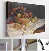 The Apple and the Grape, by Claude Monet, 1879_80, French impressionist painting, oil on canvas - Modern Art Canvas - Horizontal - 747216163 - 80*60 Horizontal