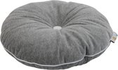 Wigiwama - Sierkussen Kinderkamer - Button Cushion Grijs / Wit W592503