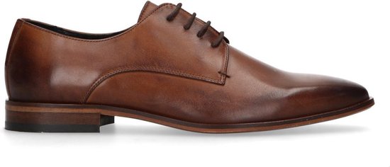 Sacha - Homme - Chaussures à lacets en cuir camel - Taille 44
