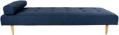 Moderne blauwe ''Capri'' ligbank - L200xB80xH38 cm