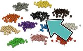 Set van 250 punaises met bolle kop: zwart, in doosjes