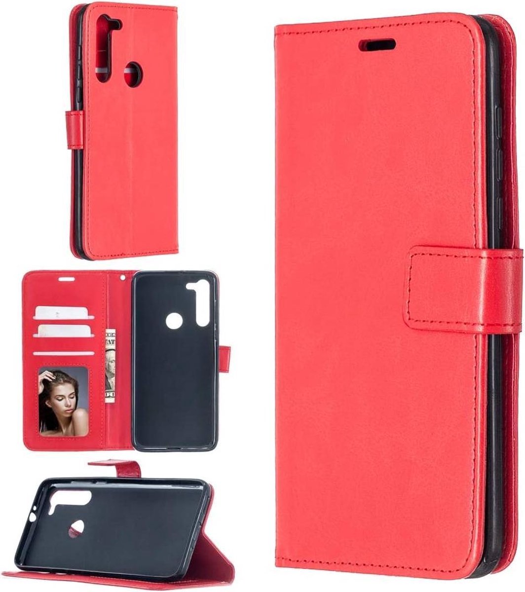 Portemonnee Book Case Hoesje Geschikt voor: Motorola Moto G Pro 2020 - rood