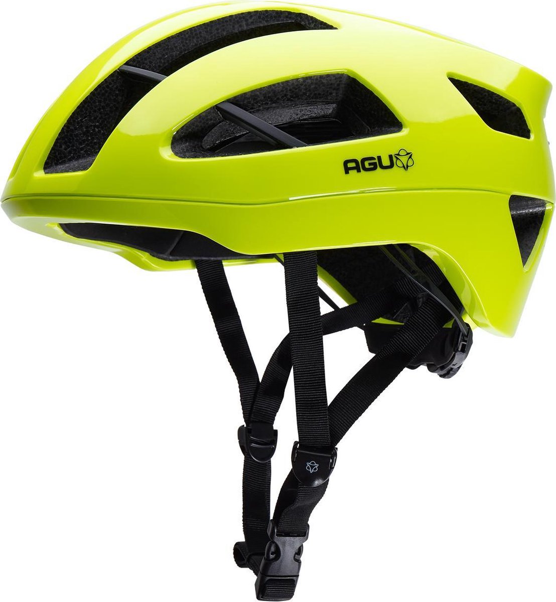 AGU Vigarous Fietshelm - Fluo Geel - S/M