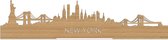 Standing Skyline New York Bamboe hout - 40 cm - Woondecoratie design - Decoratie om neer te zetten - WoodWideCities
