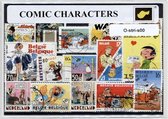 Striphelden – Luxe postzegel pakket (A6 formaat) : collectie van verschillende postzegels van striphelden – kan als ansichtkaart in een A6 envelop - cadeau - kado - geschenk - kaart - kuifje - jan jans en de kinderen - samson - strip - stripfiguur