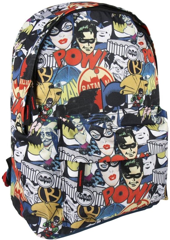 DC Universe - Batman - Rugzak jongens - Cartoon/Blauw - Hoogte 40cm