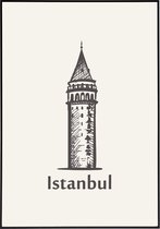 Poster Galata Kulesi in Istanbul - 40x50 cm