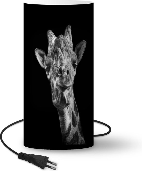 Lampe Murale DIY Girafe Avec Ampoule – Variation De Couleur 3 Niveaux – En Résine Et Verre – Design Animalier – 220V – Blanc