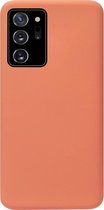 ADEL Premium Siliconen Back Cover Softcase Hoesje Geschikt voor Samsung Galaxy Note 20 - Oranje