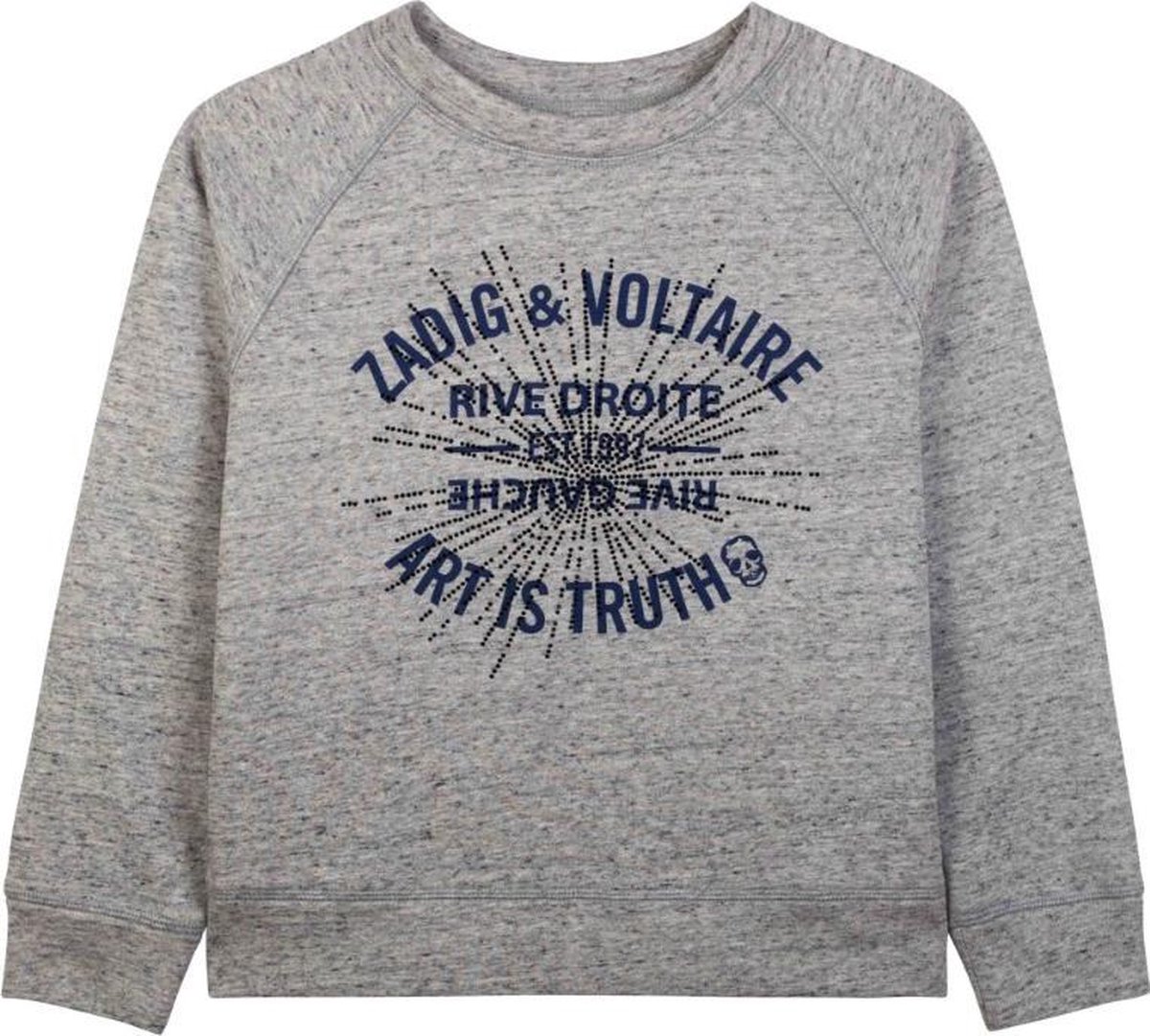 Zadig & Voltaire Sweater meisje grijs maat 176 | bol.com