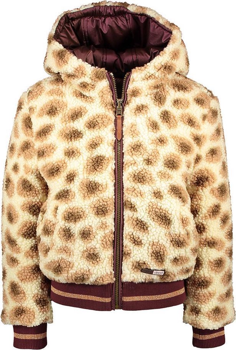 Moodstreet winterjas roest met capuchon voor meisjes - Maat 92