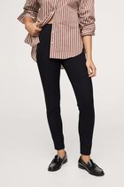 Mango Broek Katoenen Legging Met Rits 17083763 99 Dames Maat - XS