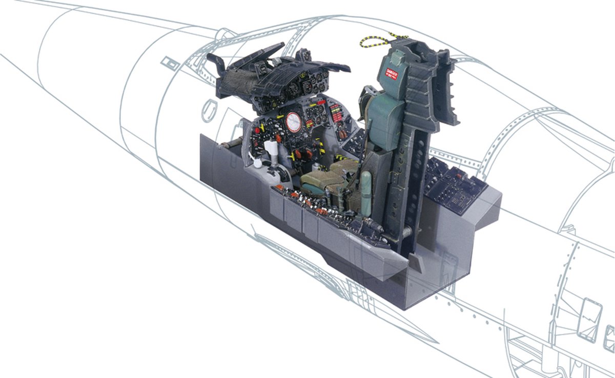 Italeri Modelbouwpakket Vliegtuigen - 2991 F-104 G Cockpit Plastic - 1:12 - Modelbouw — afbeelding 6