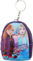 sleutelhanger Frozen II Journey 9 cm meisjes paars