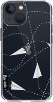 Casetastic Apple iPhone 13 mini Hoesje - Softcover Hoesje met Design - Paperplanes Print