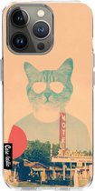 Casetastic Apple iPhone 13 Pro Hoesje - Softcover Hoesje met Design - Cool Cat Print