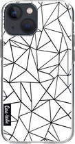 Casetastic Apple iPhone 13 mini Hoesje - Softcover Hoesje met Design - Abstraction Outline Print