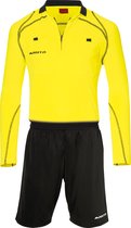 Masita | Scheidsrechterset -  Scheidsrechter Kleding Uniform - NEON YELLOW/BLA - XXXL