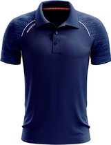 Masita | Polo Shirt Heren - Sportpolo - Korte Mouw - Padel Tennis Polo - Comfortabele & Stijlvol - Teamlijn Supreme - NAVY BLUE - M