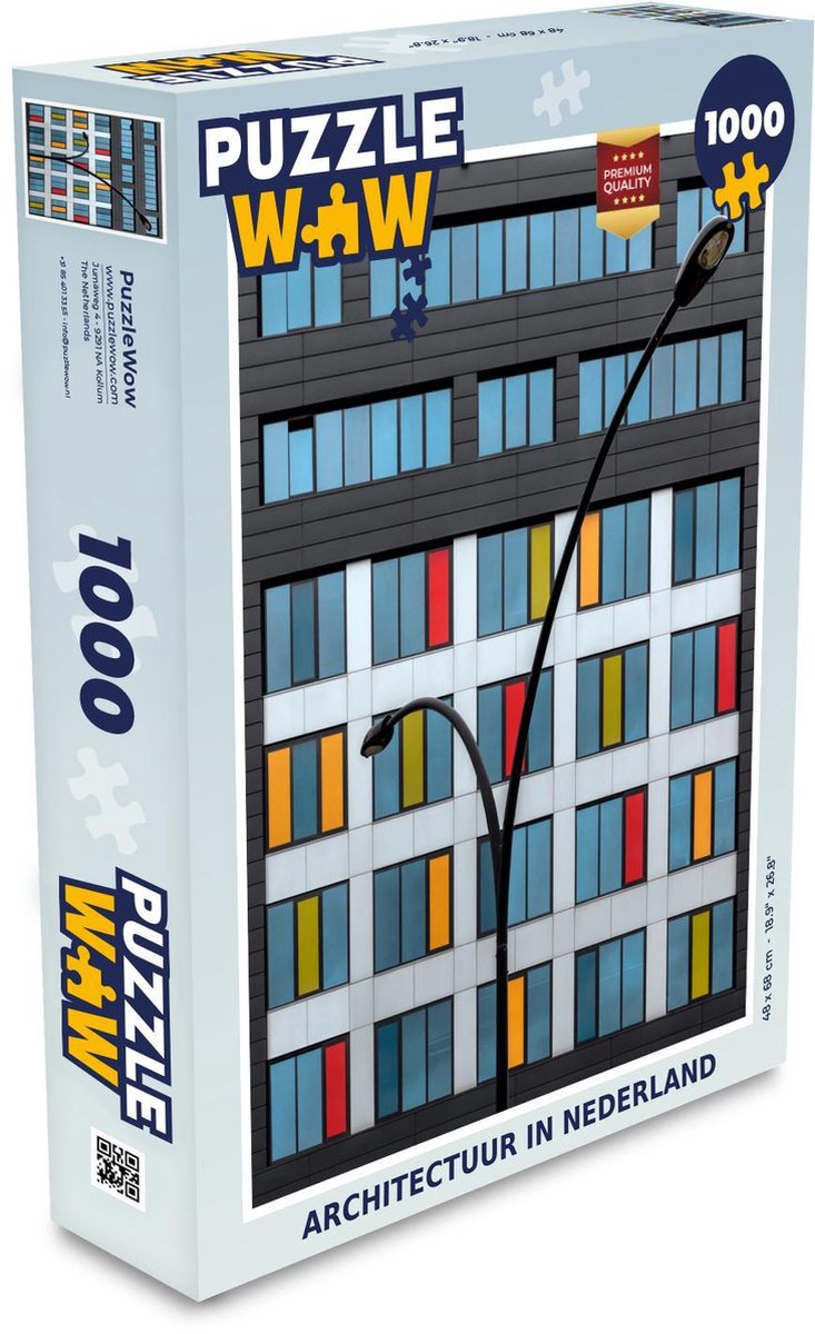 Afbeelding van product PuzzleWow  Puzzel Architectuur in Nederland - Legpuzzel - Puzzel 1000 stukjes volwassenen