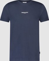 Ballin Amsterdam -  Heren Slim Fit   T-shirt  - Blauw - Maat XS