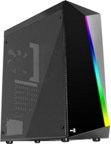 Micro ATX/ Mini ITX / ATX Midtower Behuizing Aerocool Shard RGB LED Ø 12 cm Zwart