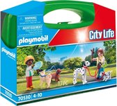Playset City Life Dog Walking Carry Case Playmobil 70530 (17 pcs)