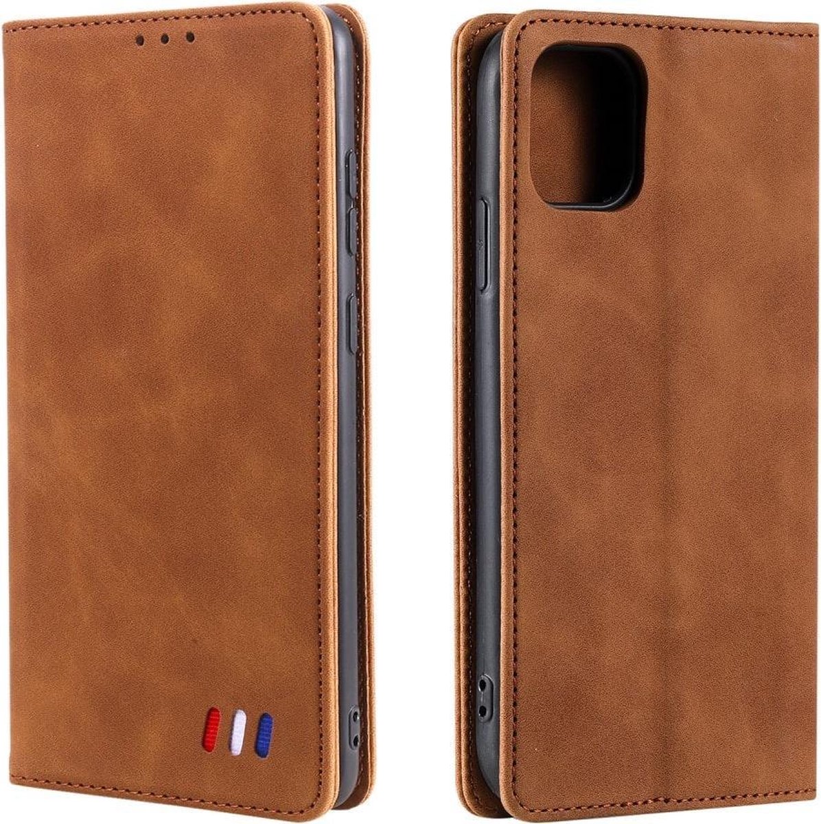 iPhone 13 Pro Max Portemonnee Hoesje camel - Cacious (Wallet Serie)