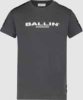 Ballin Amsterdam -  Jongens Regular Fit   T-shirt  - Grijs - Maat 140