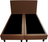 Bedworld Boxspring 180x200 - Lederlook - Bruin (MD924)