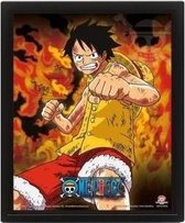 ONE PIECE - Brothers Burning Rage - 3D Lenticular Poster 26x20cm