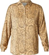 IVY BEAU Neva Blouse - Camel/Black - maat 44