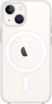 Dun TPU Transparant Hoesje geschikt voor Apple iPhone 13 | Back Cover met Magneet | Geschikt voor Draadloos Opladen met Magnetische Ring | Compatibel met MagSafe | Doorzichtig | Ultra Dun | Flexibel