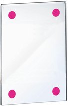 A4 Plexi  / Acrylglas Display - Klittenband Bevestiging - type MHP-A4-PM