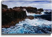 Walljar - Wilde Oceaan - Muurdecoratie - Plexiglas schilderij