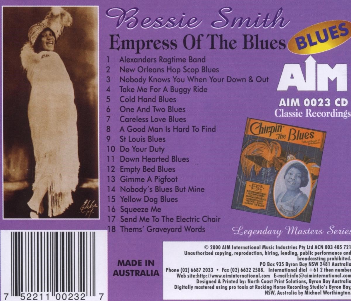 Bessie Smith Empress Of The The Blues Cd Bessie Smith Cd Album Muziek 1651