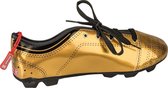 pennenetui Voetbalschoen junior 23 x 7,5 cm goud