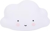 nachtlamp Wolkje junior 16,5 cm PVC wit