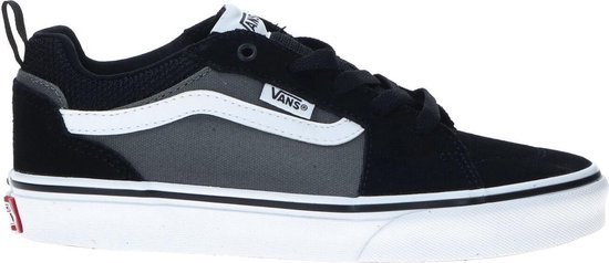 Vans Youth Filmore Jongens Sneakers - (Suede/Canvas) Black/Pewt - Maat 36