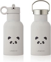 Liewood Thermo drinkfles 375ml Panda lichtgrijs