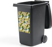 Container sticker Bloemen - Rozen - Geel - 40x60 cm - Kliko sticker