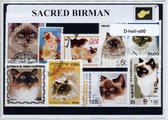 Heilige Birmaan – Luxe postzegel pakket (A6 formaat) - collectie van verschillende postzegels van heilige Birmaan – kan als ansichtkaart in een A6 envelop. Authentiek cadeau - kado - kaart - point - huiskat - kat - huisdier - poes - Siamees
